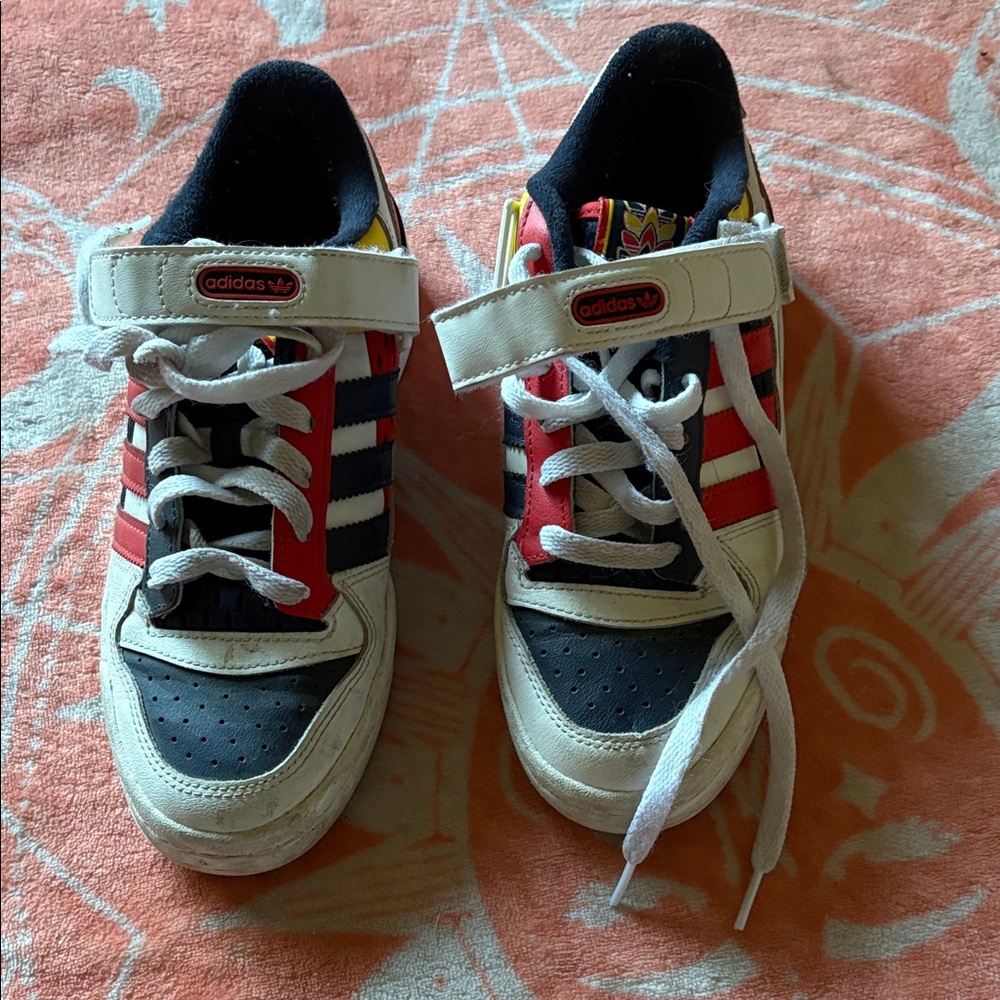 Adidas Kids' Red, White, and Black Sneakers